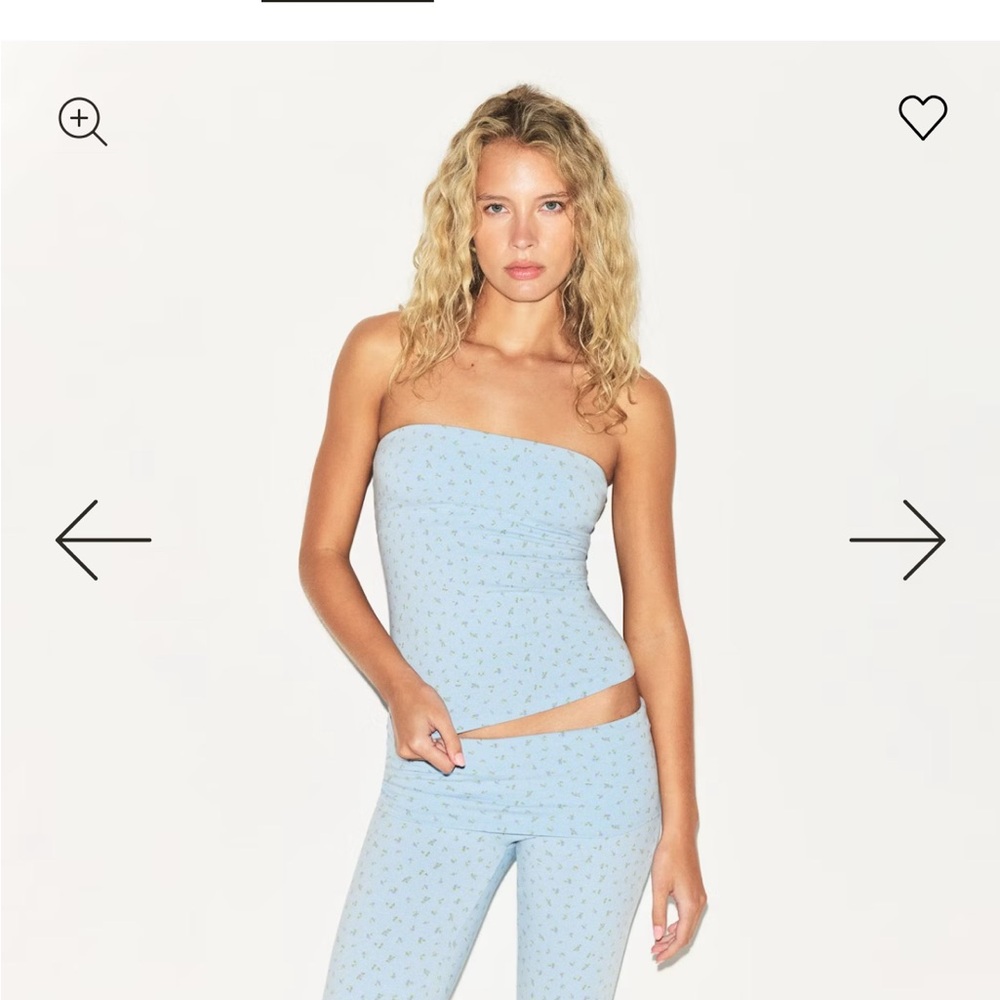 SKIMS NWT cotton jersey tube top